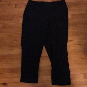 Lane Bryant Black cuffed dress pants